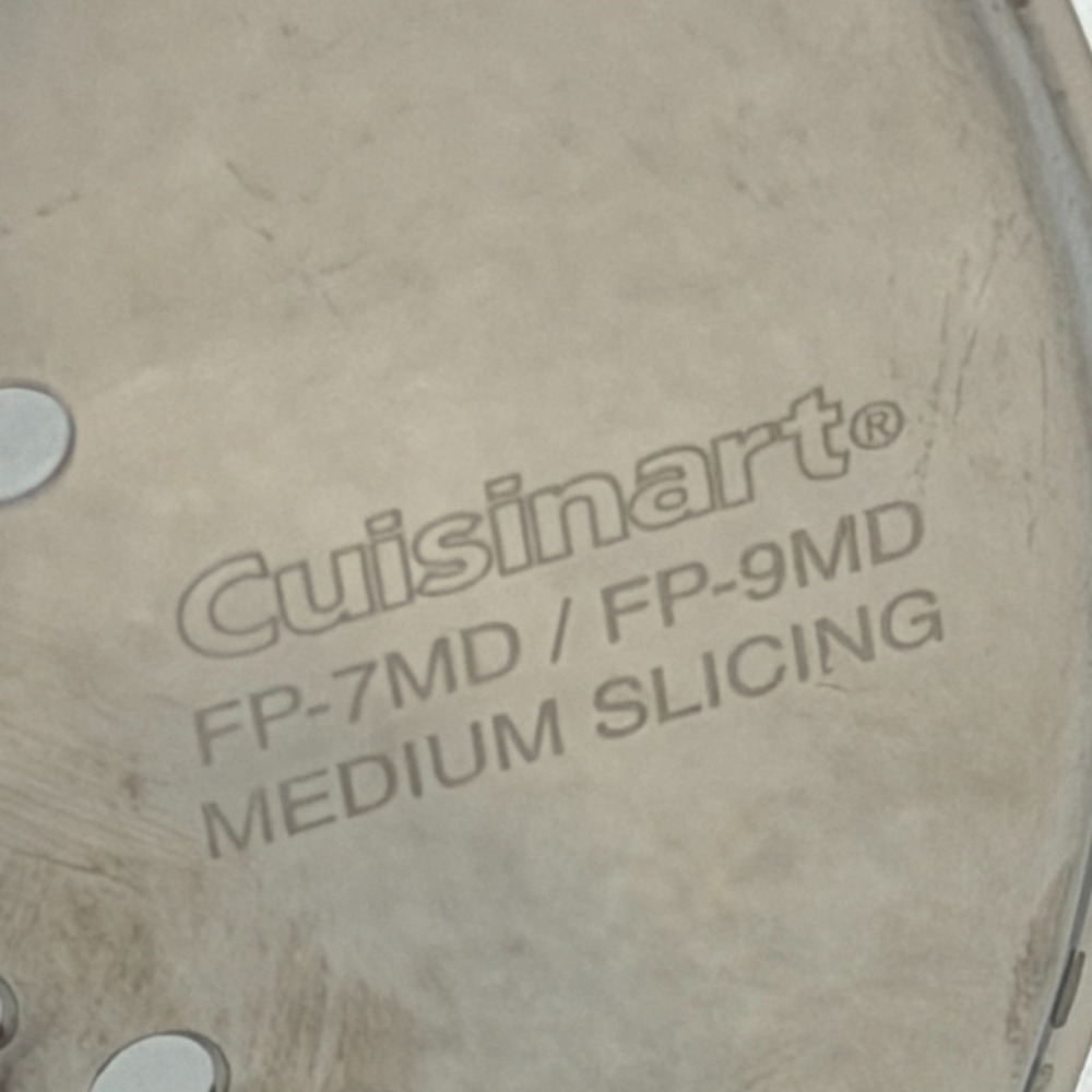 Cuisinart Food Pro FP-7 FP-9 Fine Medium Slice Shred Disc Set FP-7FD 9FD 7MD 9MD - Picture 2 of 3